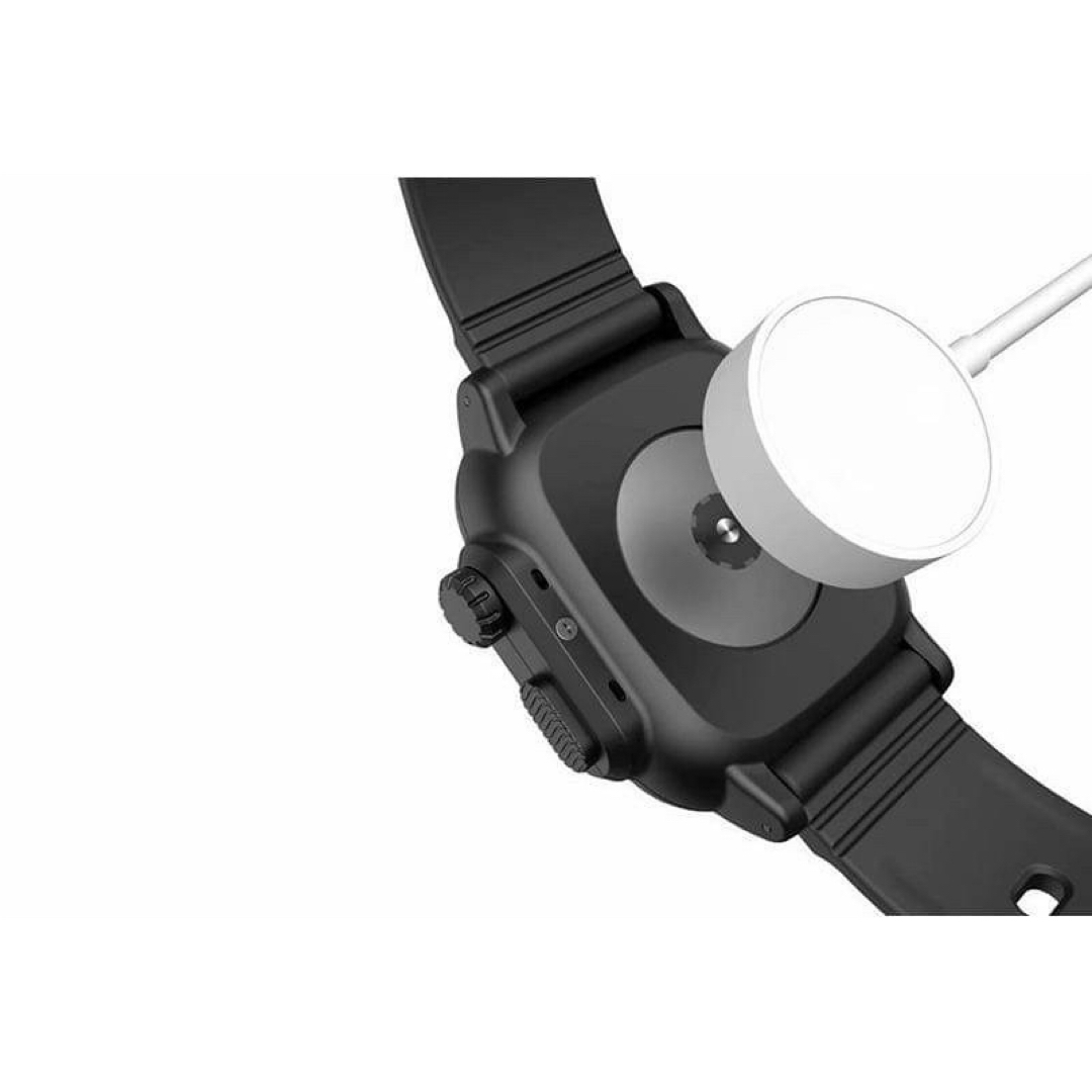 Applewatch カバーバンド ブラック 40mm 防水 保護ケース メンズの時計(ラバーベルト)の商品写真