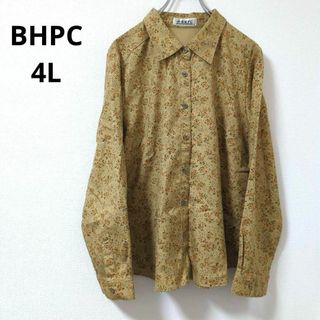 ビバリーヒルズポロクラブ(BEVERLY HILLS POLO CLUB（BHPC）)の美品✨【B.H.P.C】ビバリーヒルズポロクラブ 4L 花柄シャツ 総柄 (シャツ/ブラウス(長袖/七分))