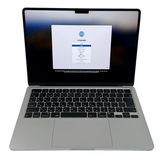 マック(Mac (Apple))のMacBook Air Liquid Retinaディスプレイ 13.6 MLXY3J/A 最大容量100% M2チップ/8GB/SSD256GB 充放電回数12回 【美品】 12404K181(ノートPC)