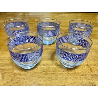 江戸小紋柄 和食器 グラス 5個セット (グラス/カップ)