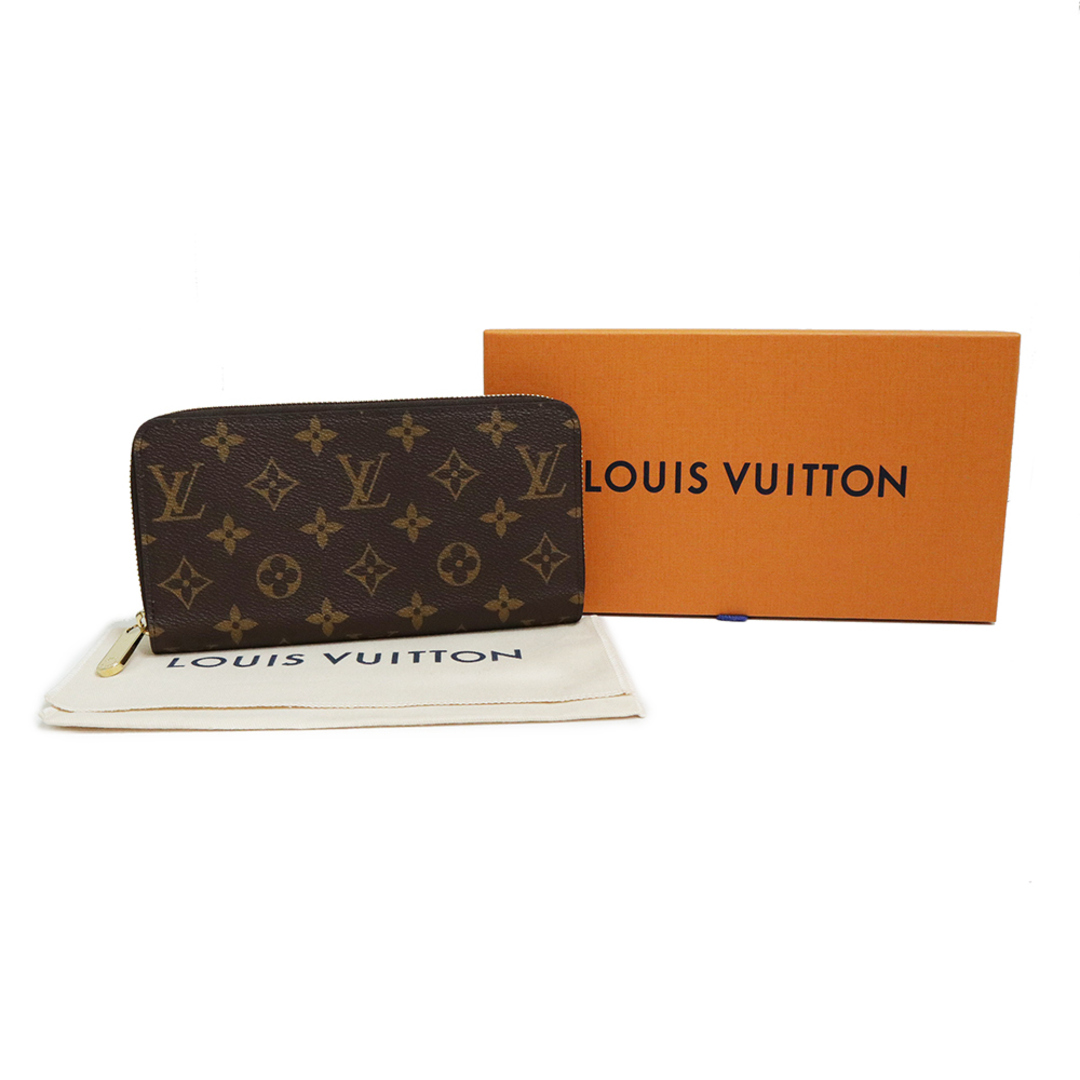 LOUIS VUITTON(ルイヴィトン)のルイ ヴィトン ジッピー ウォレット ラウンドファスナー 長財布 モノグラム フューシャ ブラウン 茶 ゴールド金具 M41895 箱付 LOUIS VUITTON（新品・未使用品） レディースのファッション小物(財布)の商品写真