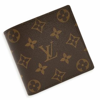 ルイヴィトン(LOUIS VUITTON)のルイ ヴィトン ポルトフォイユ マルコ 二つ折り財布 モノグラム ブラウン 茶 ゴールド金具 M61675 箱付 LOUIS VUITTON（新品・未使用品）(折り財布)