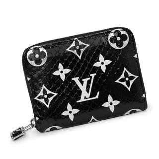 ルイヴィトン(LOUIS VUITTON)のルイ ヴィトン ジッピー コインパース コインケース 小銭入れ 財布 パイソン モノグラム エキゾチックレザー ゴートスキン ブラック 黒 シルバー金具 N97059 箱付 LOUIS VUITTON（新品・未使用品）(コインケース)