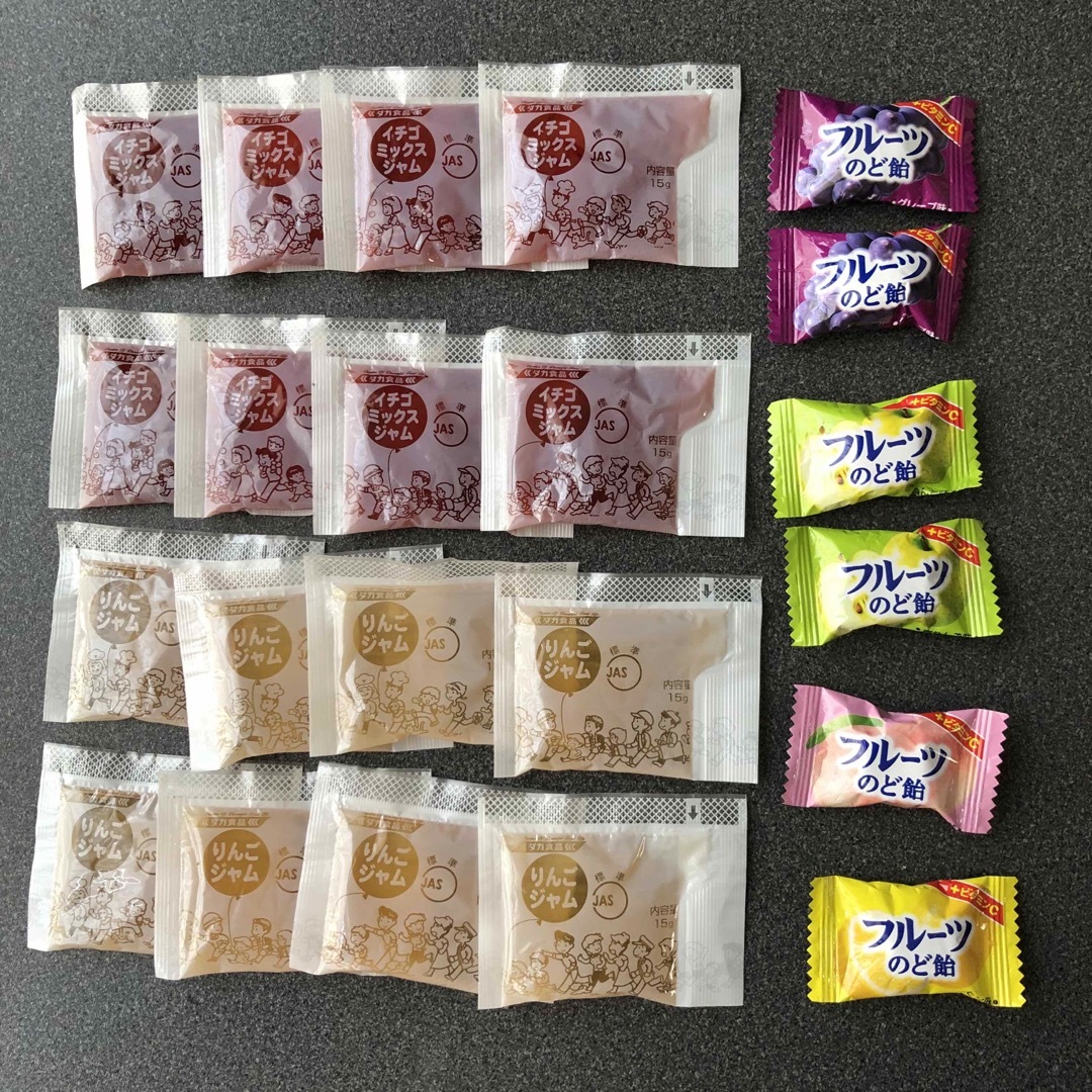 ジャム８＋８　のど飴６ 食品/飲料/酒の加工食品(その他)の商品写真