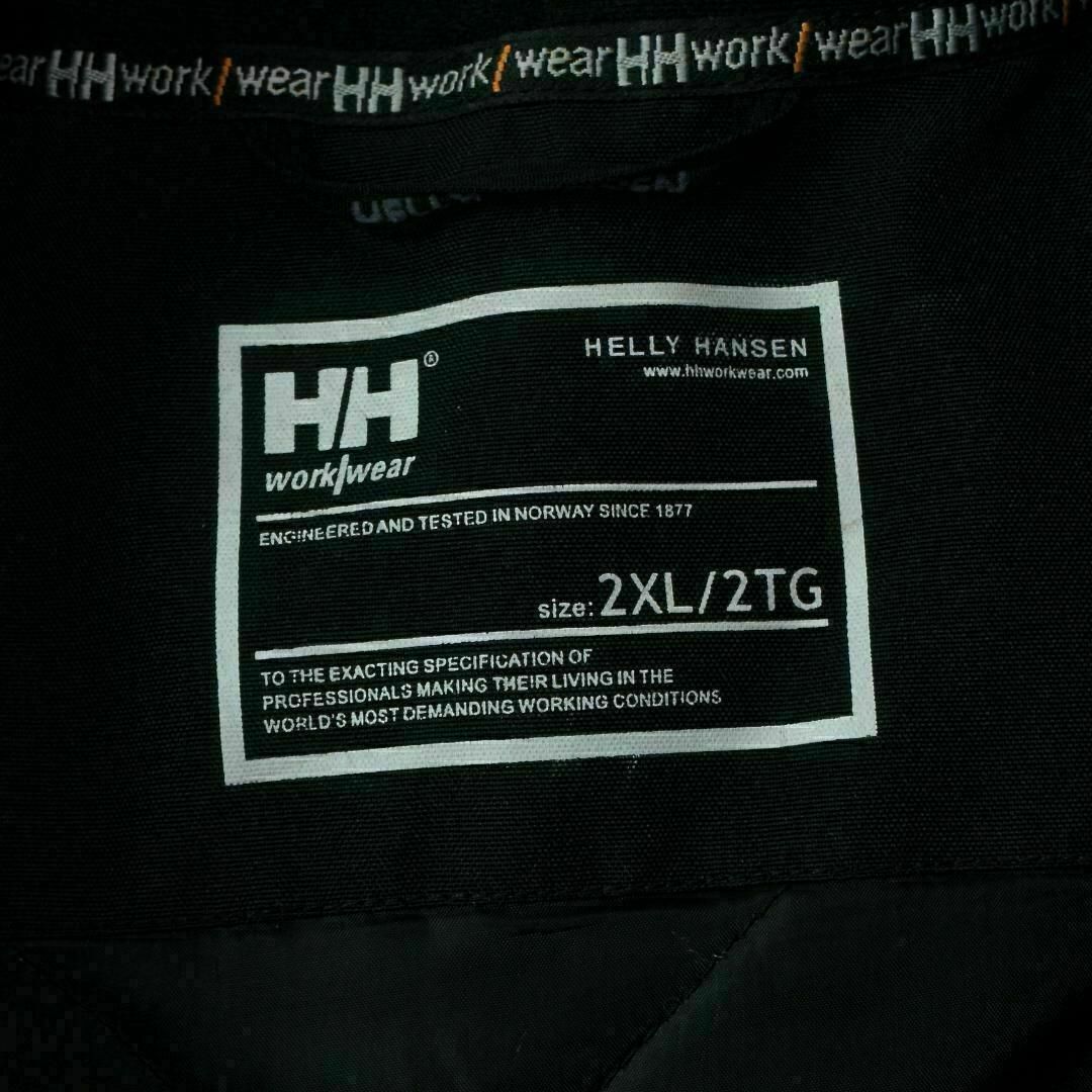 HELLY HANSEN(ヘリーハンセン)の【希少】ヘリーハンセン 中綿 ワークジャケット 2XL 黒 刺繍ロゴ 入手困難 メンズのジャケット/アウター(ブルゾン)の商品写真