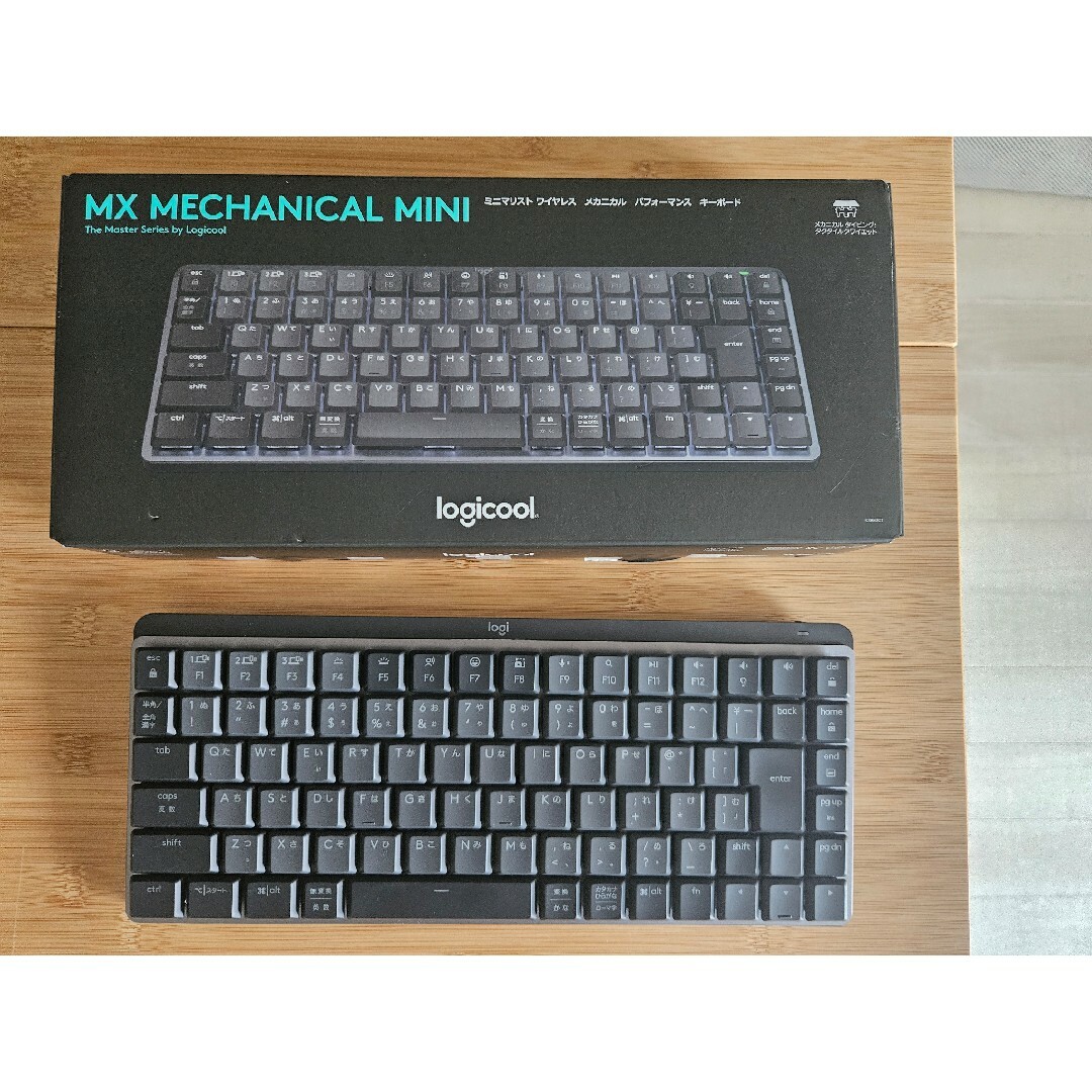 Logicool(ロジクール)のLogicool キーボード MX Mechanical Mini 茶軸 KX… スマホ/家電/カメラのPC/タブレット(PC周辺機器)の商品写真