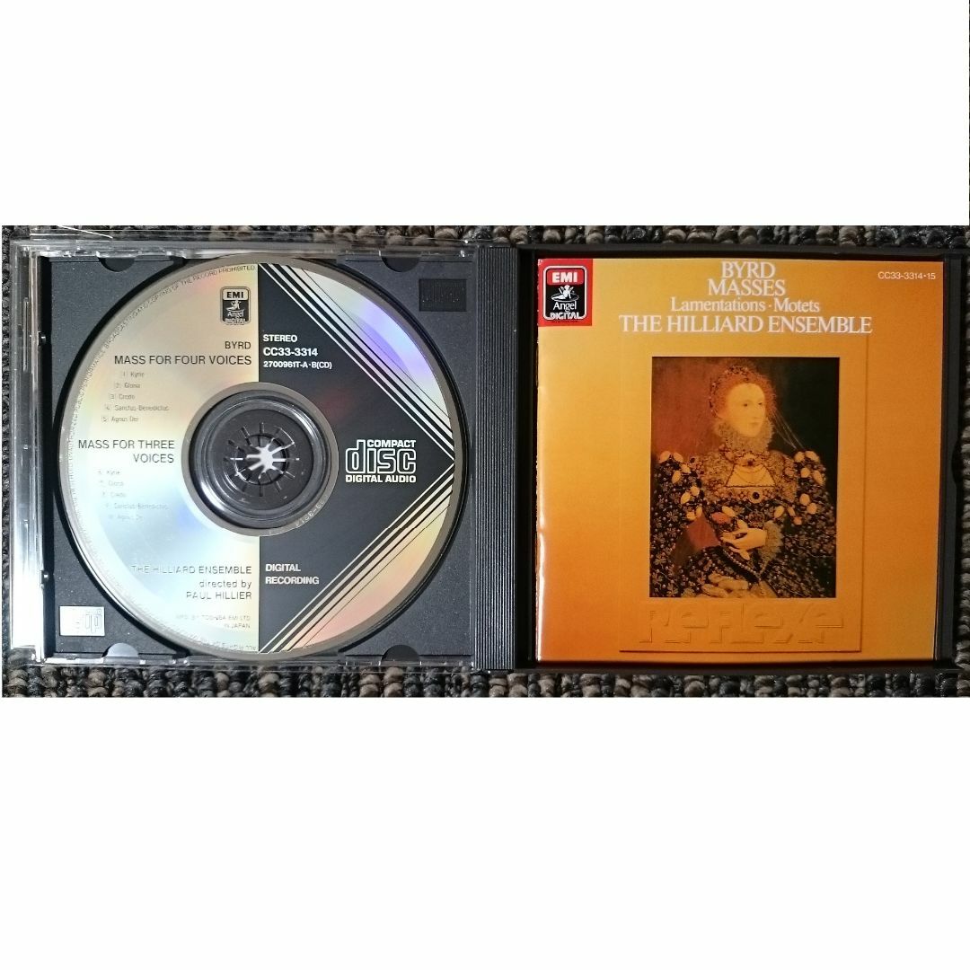 DF　　バード　　3声、4声、5声のミサ曲　ヒリアー　ヒリヤードEns.　廃盤 エンタメ/ホビーのCD(クラシック)の商品写真