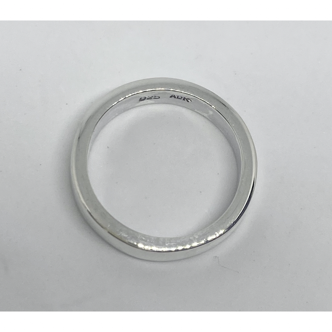 平打ち4ミリ厚み2ミリ　スターリングシルバー925リング　銀指輪　20号　レッC メンズのアクセサリー(リング(指輪))の商品写真
