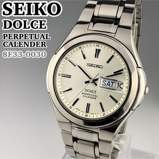 セイコー(SEIKO)の[超美品] SEIKO DOLCE パーペチュアルカレンダー 8F33-0030(腕時計(アナログ))