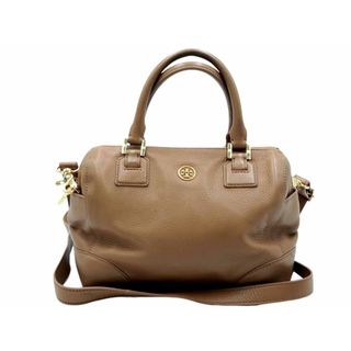 トリーバーチ(Tory Burch)のトリーバーチ 2WAY 本革 レザー ボストン バッグ ベージュ ■■◎レディース(ボストンバッグ)