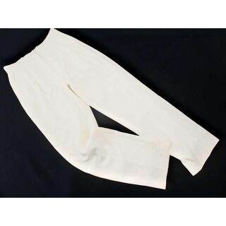 新品 JUSGLITTY ジャスグリッティー タック テーパード パンツ size2/白 ■■ レディース