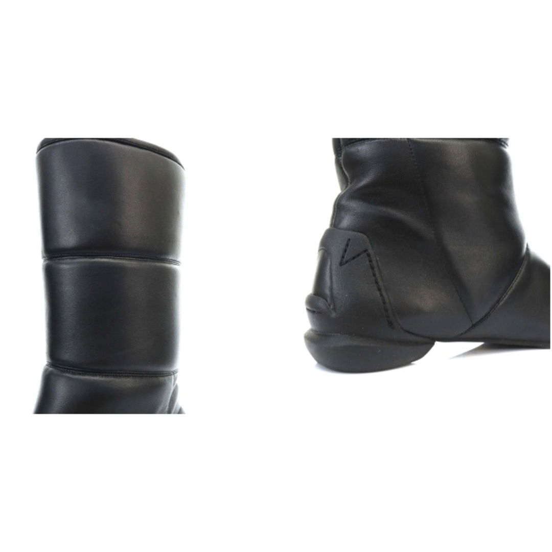 シセイ CHISEL PADDED BOOTS ブーツ ミドル丈 36.5 黒 レディースの靴/シューズ(ブーツ)の商品写真