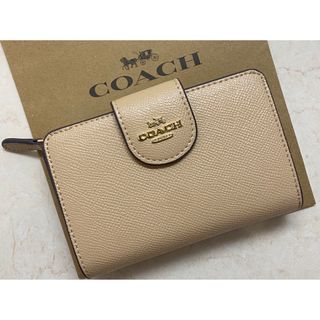 コーチ(COACH)の[新品未使用]✨COACHバイカラー二つ折り財布✨ミニ財布(財布)