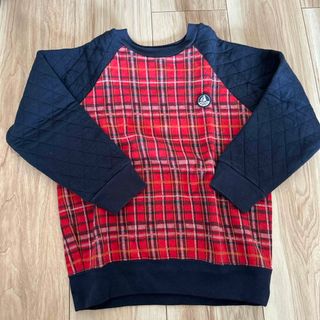 プチバトー(PETIT BATEAU)のプチバトー　チェック柄　スウェット(Tシャツ/カットソー)