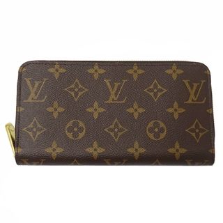 ルイヴィトン(LOUIS VUITTON)のルイ・ヴィトン LOUIS VUITTON 財布 モノグラム ユニセックス ブランド 長財布 ジッピーウォレット ブラウン M42616 ラウンドファスナー シンプル おしゃれ ゴールド金具 茶色 【中古】(財布)