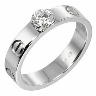 カルティエ(Cartier)の【CARTIER】カルティエ ラブ ソリテール 0.27ct VVS1/F/2EX/VG K18ホワイトゴールド×ダイヤモンド 9号 約4.33g レディース リング・指輪(リング(指輪))