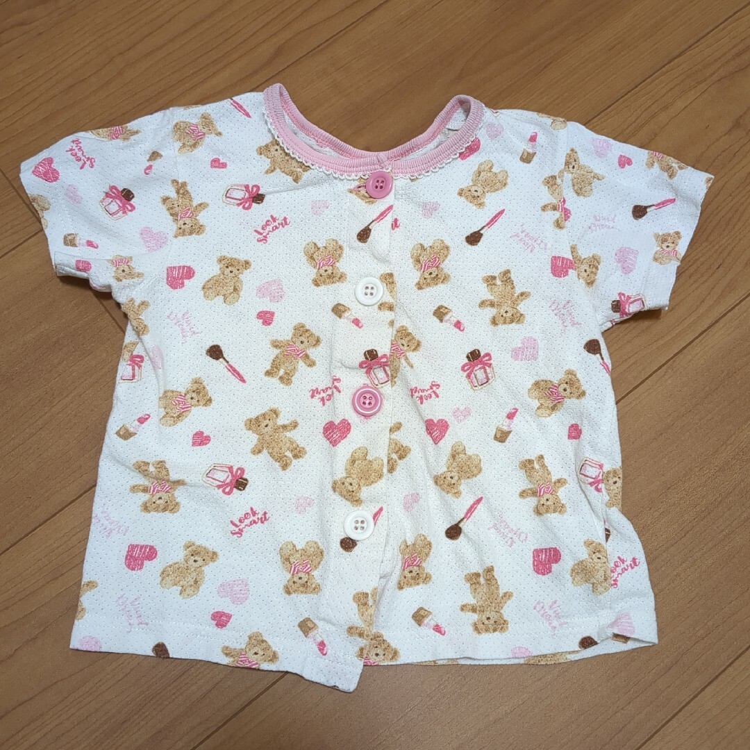 100センチ　前開きパジャマ キッズ/ベビー/マタニティのキッズ服女の子用(90cm~)(パジャマ)の商品写真