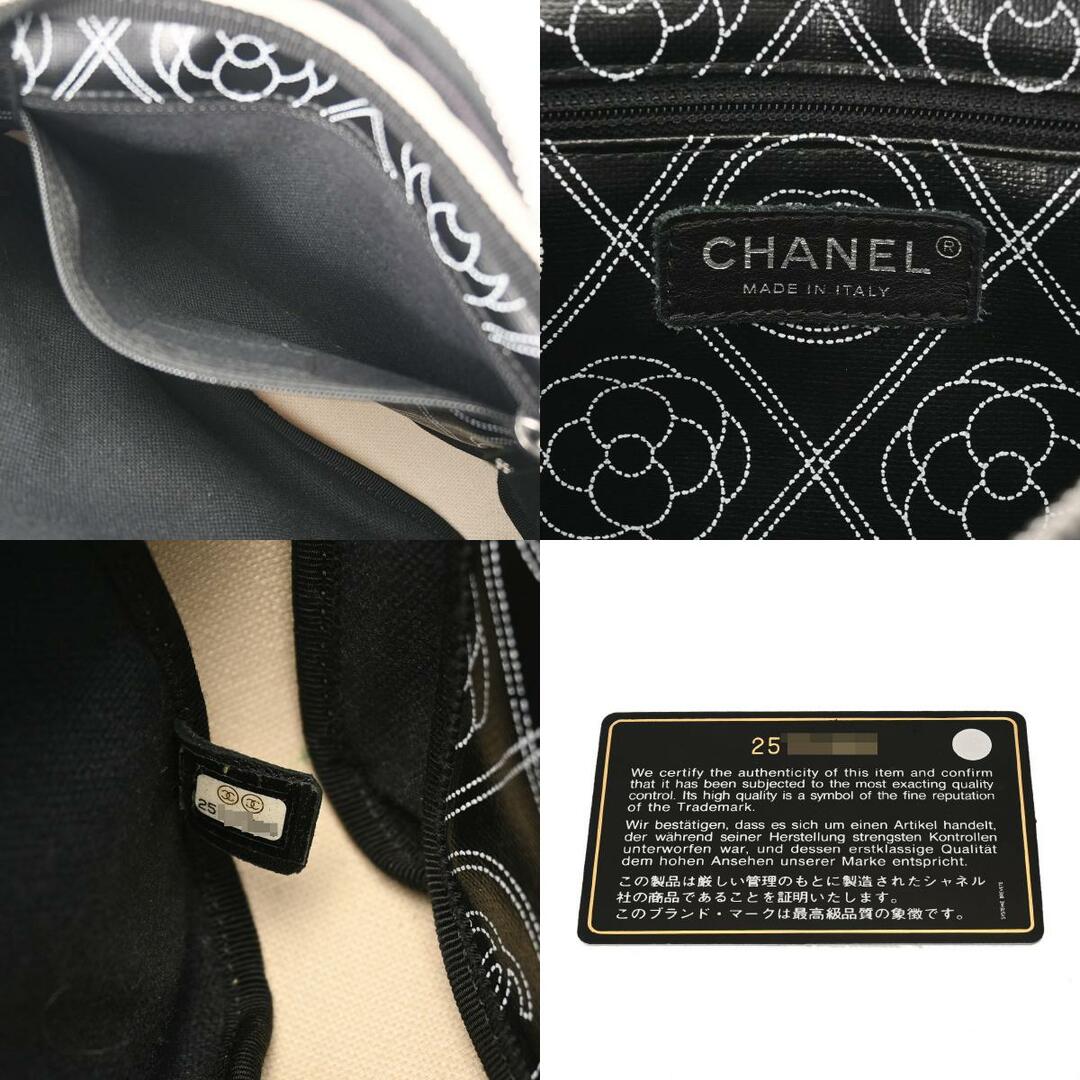 CHANEL(シャネル)のシャネル  ロゴ カメリア ショルダーバッグ 黒/白 レディースのファッション小物(その他)の商品写真