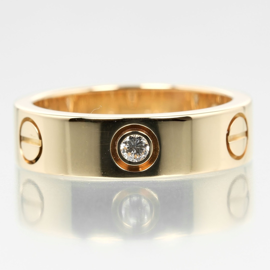 Cartier(カルティエ)の【CARTIER】カルティエ ラブ K18イエローゴールド×3P ハーフ ダイヤモンド 15号 約8.67g レディース リング・指輪 レディースのアクセサリー(リング(指輪))の商品写真