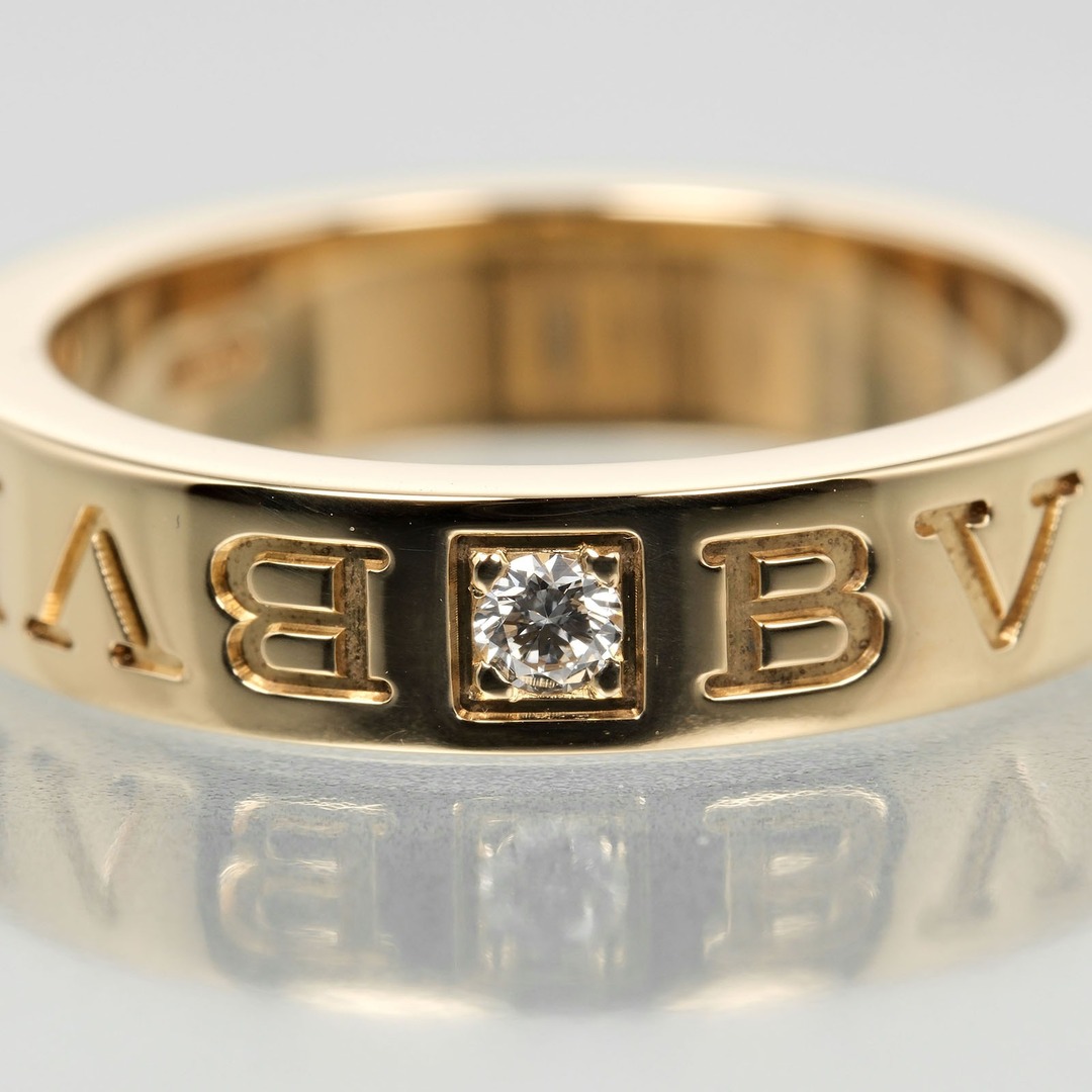 BVLGARI(ブルガリ)の【BVLGARI】ブルガリ ブルガリ・ブルガリ K18イエローゴールド×1P ダイヤモンド 7.5号 約6.23g レディース リング・指輪 レディースのアクセサリー(リング(指輪))の商品写真