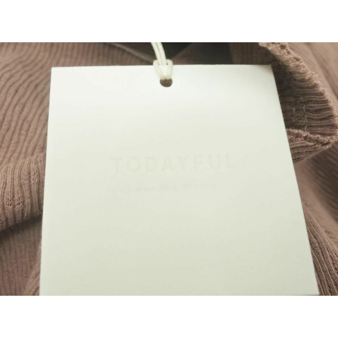 TODAYFUL(トゥデイフル)の新品 TODAYFUL トゥデイフル リネン混 カシュクール カットソー sizeF/モカ ■◇ レディース レディースのトップス(カットソー(長袖/七分))の商品写真