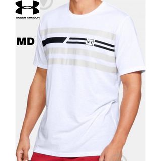 アンダーアーマー(UNDER ARMOUR)のアンダーアーマー トップス 半袖 Tシャツ M ヒートギア ブラック×グレー×白(Tシャツ/カットソー(半袖/袖なし))