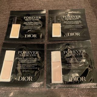 ディオール(Dior)のディオールスキン フォーエヴァー フルイド グロウ 0N ベース4点　Dior(サンプル/トライアルキット)