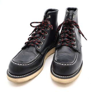 レッドウィング(REDWING)のRED WING レッドウィング 6 CLASSIC MOC レザーブーツ ブラック USA 8 8179(ブーツ)