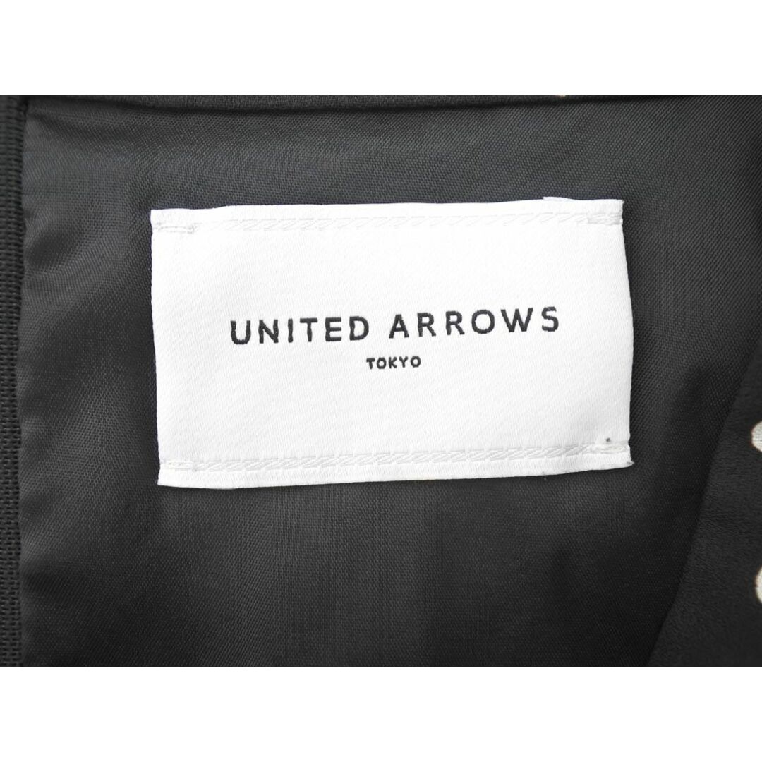 UNITED ARROWS(ユナイテッドアローズ)のUNITED ARROWS ユナイテッドアローズ ドット ロング スカート size38/黒 ■◇ レディース レディースのスカート(ロングスカート)の商品写真