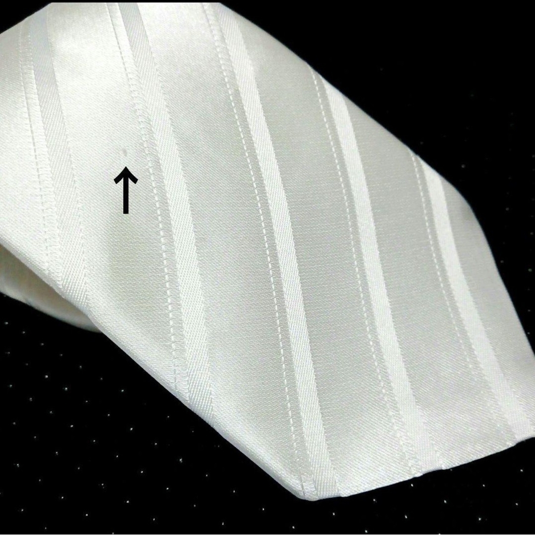 白ネクタイ ネクタイ 礼服用ネクタイ 冠婚葬祭 ドット 白 cevz メンズのファッション小物(ネクタイ)の商品写真