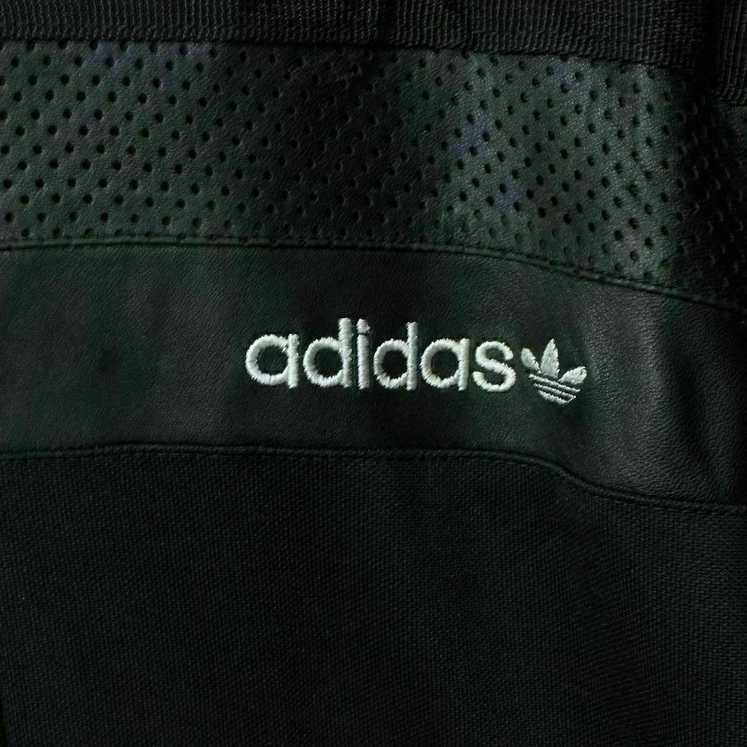 adidas(アディダス)の【希少】アディダス トラックジャケット レザージャケット 90s 刺繍入手困難 メンズのジャケット/アウター(ブルゾン)の商品写真