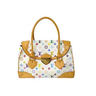 ルイヴィトン(LOUIS VUITTON)のLOUIS VUITTON ルイヴィトン ハンドバッグ M40201 ビバリーGM モノグラムマルチカラー ホワイト ゴールド金具 美品 中古 62264(ハンドバッグ)