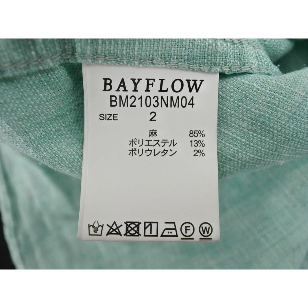 BAYFLOW(ベイフロー)のBAYFLOW ベイフロー リネン混 シャツ size2/ミント ■◇ メンズ メンズのトップス(シャツ)の商品写真