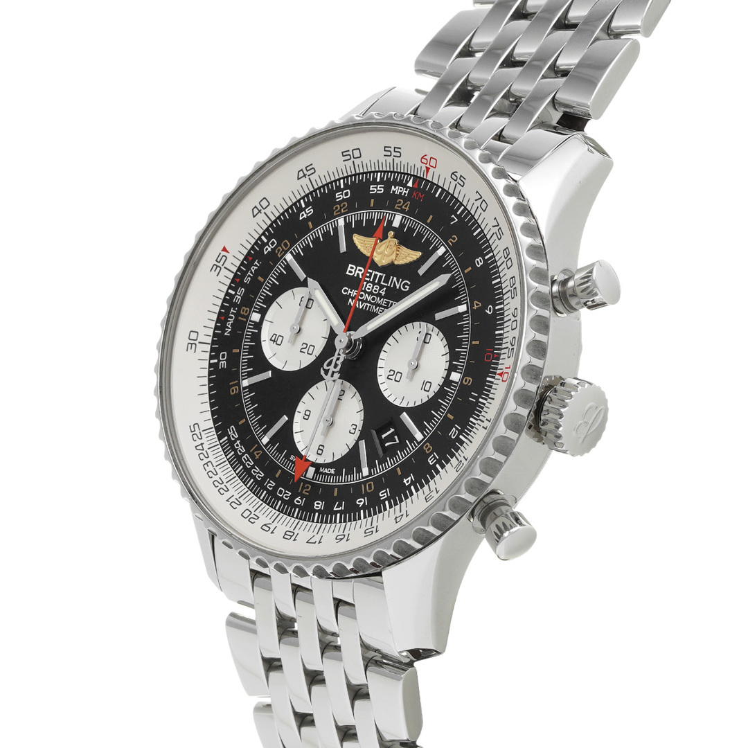 BREITLING(ブライトリング)の中古 ブライトリング BREITLING AB044121/BD24 ブラック /シルバー メンズ 腕時計 メンズの時計(腕時計(アナログ))の商品写真