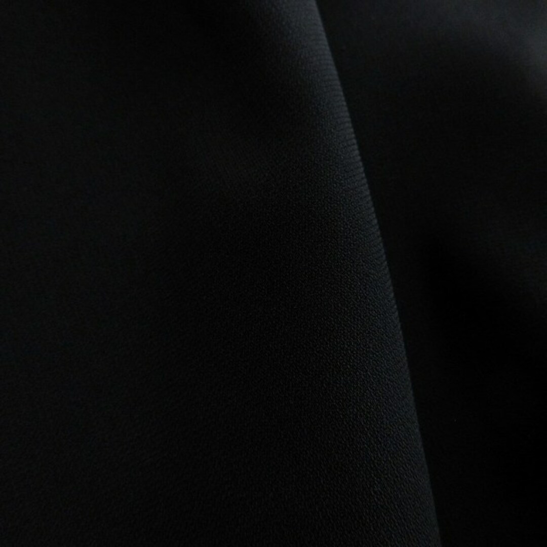 Max Mara(マックスマーラ)のマックスマーラ スセンタープレス ワイド ストレート パンツ 銀タグ 黒 38 レディースのパンツ(その他)の商品写真