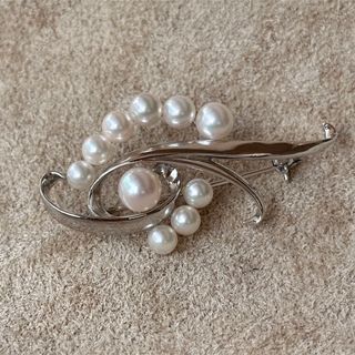 ミキモト(MIKIMOTO)のミキモト SV パール4.7〜7.0㎜ ブローチ(ブローチ/コサージュ)