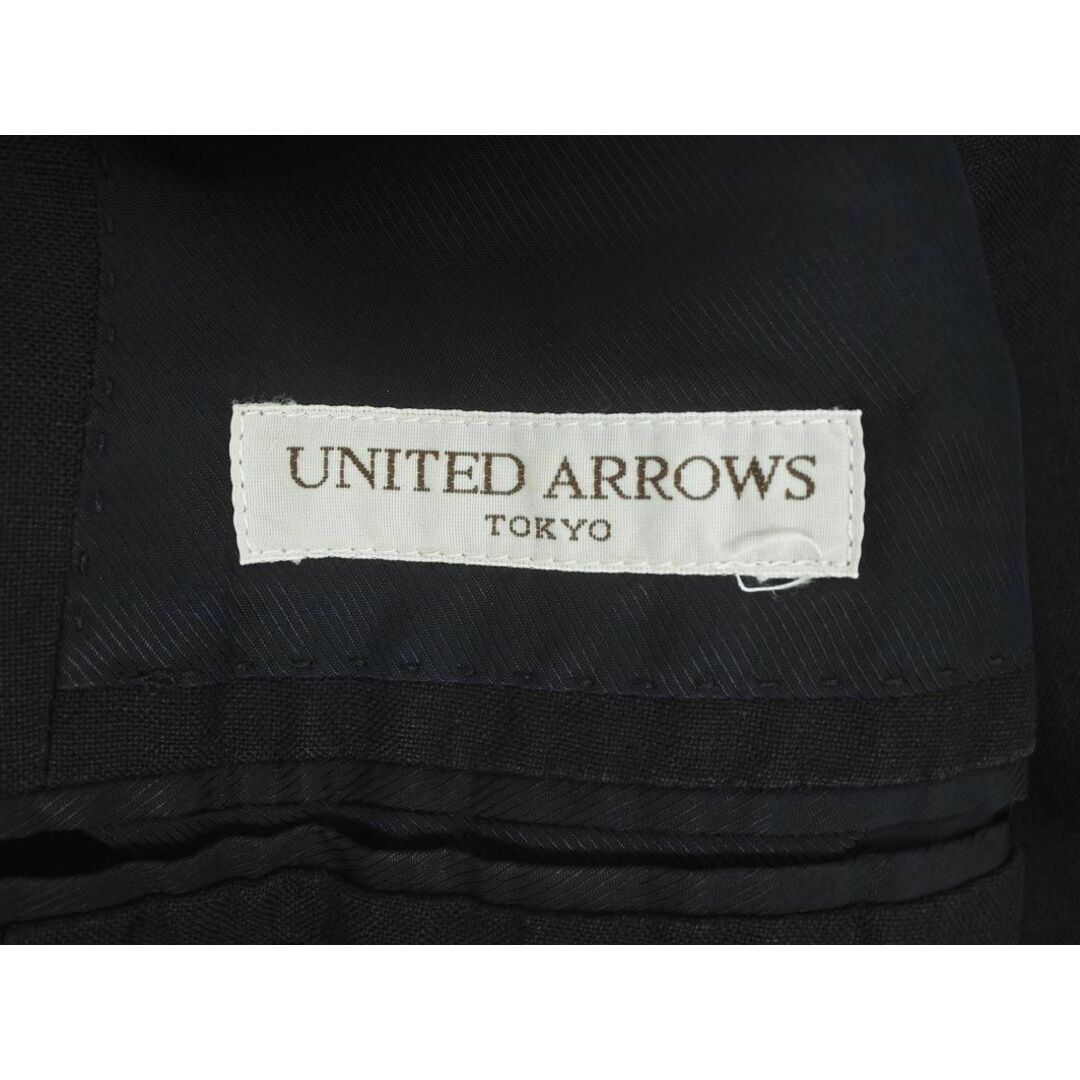UNITED ARROWS(ユナイテッドアローズ)のUNITED ARROWS ユナイテッドアローズ リネン100% テーラード ジャケット size44/濃紺 ■◇◎メンズ メンズのジャケット/アウター(テーラードジャケット)の商品写真
