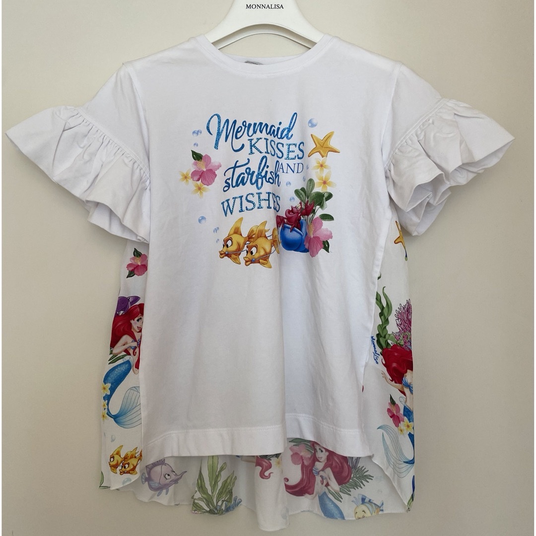 MONNALISA(モナリザ)のモナリザキッズ☆Tシャツ☆size8 キッズ/ベビー/マタニティのキッズ服女の子用(90cm~)(Tシャツ/カットソー)の商品写真