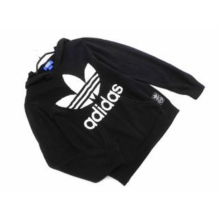 アディダス(adidas)のadidas originals アディダスオリジナルス ロゴ ニット プルオーバー パーカー sizeXS/黒 ■◇ メンズ(パーカー)