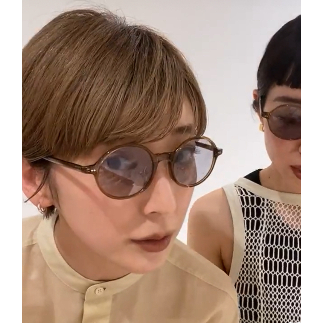 Zoff(ゾフ)のZoff×REIKA YOSHIDA ラウンド　サングラス レディースのファッション小物(サングラス/メガネ)の商品写真