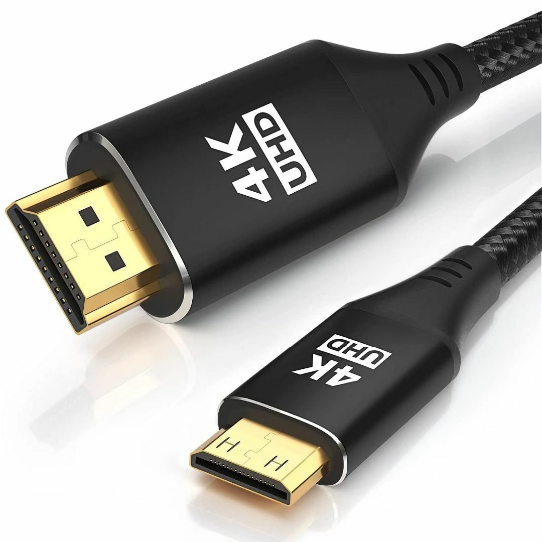 【サイズ:1.8M】Mini HDMI - HDMIケーブル 6フィート [アル その他のその他(その他)の商品写真