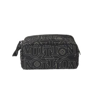 ルイヴィトン(LOUIS VUITTON)のLOUIS VUITTON ルイヴィトン スノー カプセル コレクション ドップキット ナイロン ブラック M21435 ICチップ 良品 中古 62281(セカンドバッグ/クラッチバッグ)