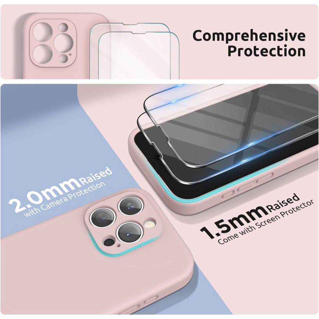 iPhone15Pro ケース 携帯ケース シリコン ストラップ付 耐衝撃 軽量 スマホ/家電/カメラのスマホアクセサリー(iPhoneケース)の商品写真