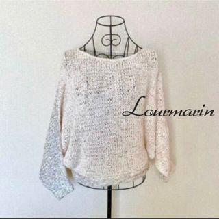 ルールマラン(LOURMARIN)のLourmarin ルールマラン　リボン編み　ドルマンスリーブ　コットンニット(ニット/セーター)