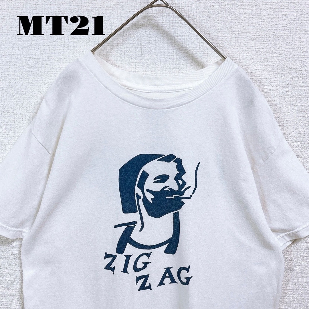 TENDERLOIN(テンダーロイン)の希少品！ TENDERLOIN 半袖 Tシャツ TEE ZIGZAG 白 M メンズのトップス(Tシャツ/カットソー(半袖/袖なし))の商品写真