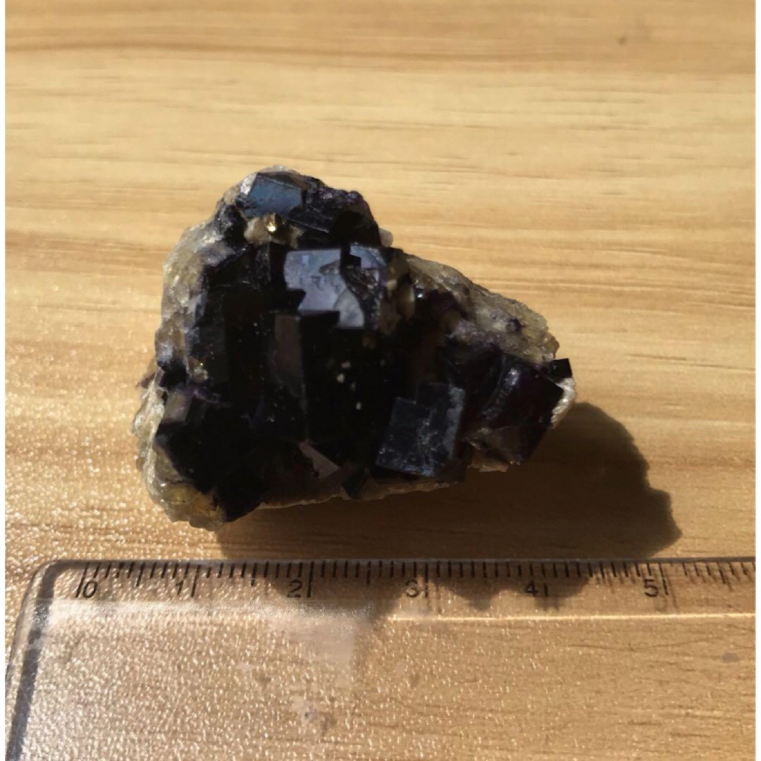 ドイツ 10000Ritter Mine ブラック フローライト 鉱物標本 原石 エンタメ/ホビーのコレクション(その他)の商品写真