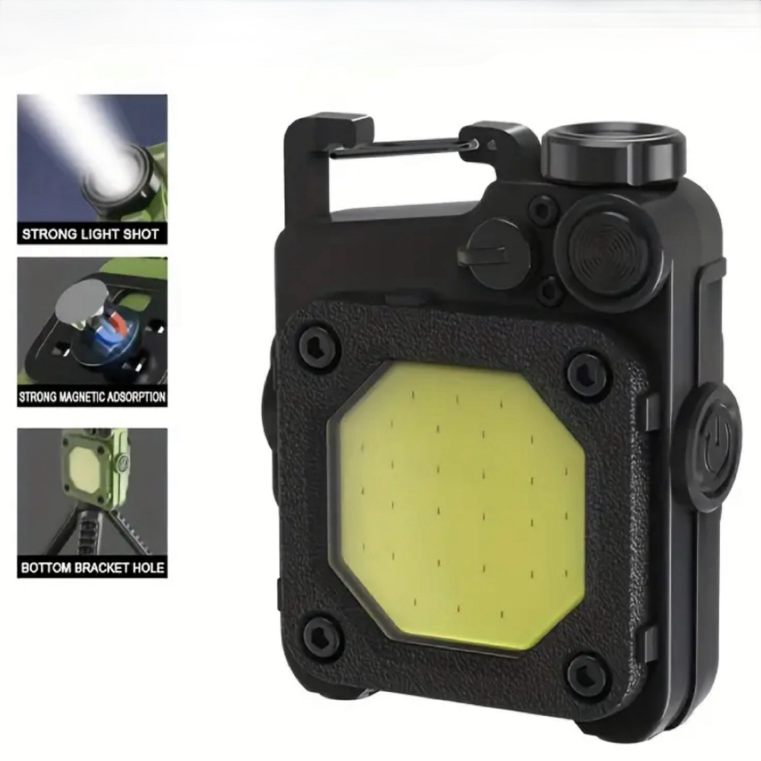 未使用 Cob LED充電式ミニライト ワークライト コンパクトライト ブラック スポーツ/アウトドアのアウトドア(ライト/ランタン)の商品写真