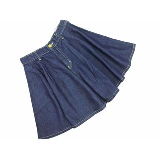 リー(Lee)の新品 Lee リー タック フレア デニムスカート sizeS/青 ■■ レディース(ミニスカート)