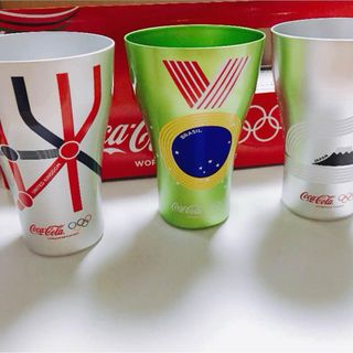 コカコーラ(コカ・コーラ)の2016五輪限定カップ 3個セット コカコーラ(ノベルティグッズ)