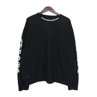 クロムハーツ(Chrome Hearts)のクロムハーツ CHROME HEARTS ■ 【 SWTSHRT PLVR 】 ネック アーム ロゴ スウェット クルーネック トレーナー　32656(Tシャツ/カットソー(七分/長袖))